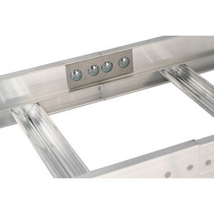 Euroline Verbindungslaschen (2 Stück) Alu natur