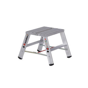 Euroline Alu-Stufenstehleiter breit Nr. 30581 2 x 2