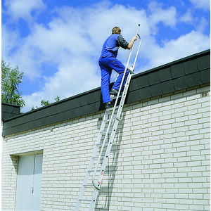 Euroline Handlauf mit Ausstiegshilfe für Leiter von 12 - 15 Stufen
