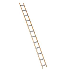 Euroline Holz/Alu-Dachdeckerauflegeleiter Nr. 11102 1 x 12 Dachleiter