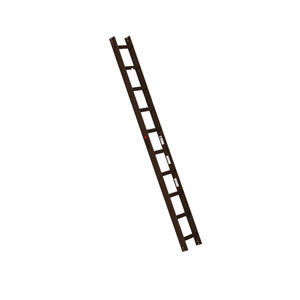 Euroline Alu-Dachauflegeleiter braun Nr. 323 1 x 10