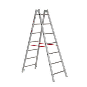 Euroline Alu-Sprossenstehleiter Nr. 205 2 x 7