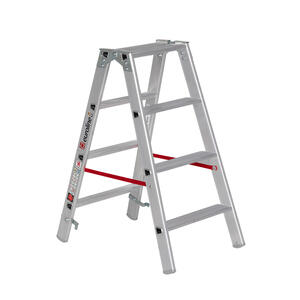 Euroline Alu-Stufenstehleiter Nr. 20577 2 x 4