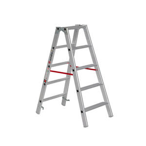 Euroline Alu-Stufenstehleiter Nr. 20577 2 x 5