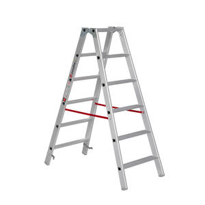 Euroline Alu-Stufenstehleiter Nr. 20577 2 x 6