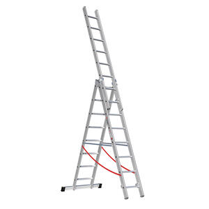 Euroline Alu-Mehrzweckleiter 3-teilig Nr. 207 3 x 8