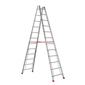 Euroline Alu-Sprossenstehleiter Nr. 305 2 x 12