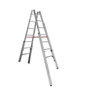 Euroline Alu-Treppenstehleiter Nr. 30576 2 x 7