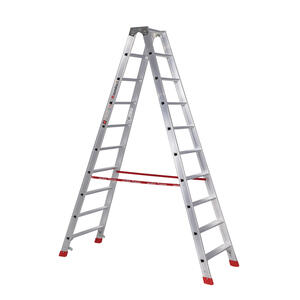 Euroline Alu-Stufenstehleiter Nr. 30577 2 x 10