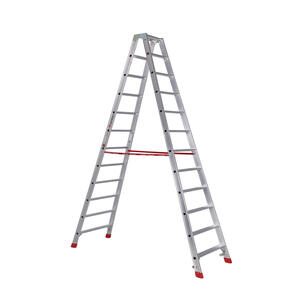 Euroline Alu-Stufenstehleiter Nr. 30577 2 x 12