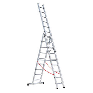 Euroline Alu-Mehrzweckleiter 3-teilig Nr. 307 3 x 9