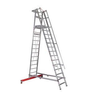 Euroline Alu-Podestleiter, fahr- und klappbar Nr. 32777