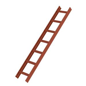 Günzburger Steigtechnik Dachleiter Rotbraun 7 Sprossen