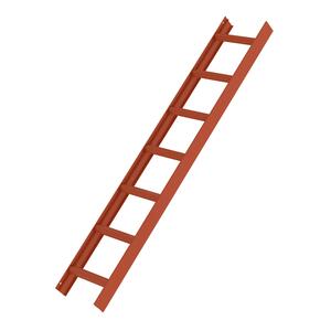 Günzburger Steigtechnik Dachleiter Rot 7 Sprossen