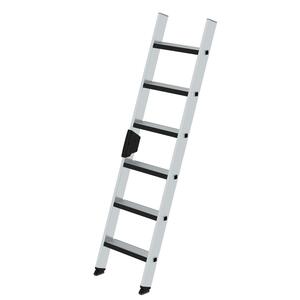 Günzburger Steigtechnik Stufen-Anlegeleiter mit relax step® ohne Traverse 6 Stufen