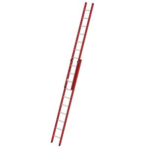 Günzburger Steigtechnik Sprossen-Schiebeleiter 2-teilig GFK/Alu ohne Traverse