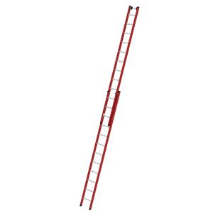 Günzburger Steigtechnik Sprossen-Schiebeleiter 2-teilig GFK/Alu ohne Traverse 2x12 Sprossen