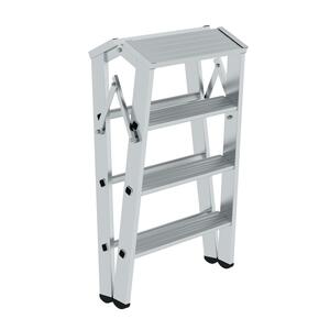 Günzburger Steigtechnik Klapppodest beidseitig begehbar 2x4 Stufen