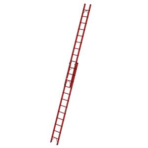 Günzburger Steigtechnik Sprossen-Schiebeleiter GFK 2-teilig ohne Traverse 2x12 Sprossen