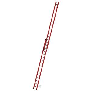 Günzburger Steigtechnik Sprossen-Seilzugleiter 2-teilig GFK ohne Traverse 2x16 Sprossen