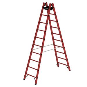 Günzburger Steigtechnik Sprossen-Stehleiter GFK