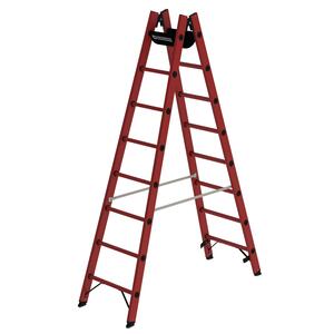 Günzburger Steigtechnik Sprossen-Stehleiter GFK 2x8 Sprossen
