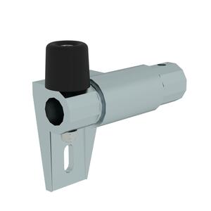 Günzburger Steigtechnik Schienenanlage für Regalleiter Halter mit Endanschlag links