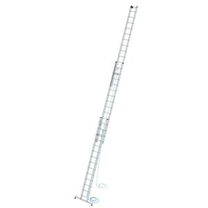 Günzburger Steigtechnik Sprossen-Seilzugleiter 3-teilig mit nivello®-Traverse