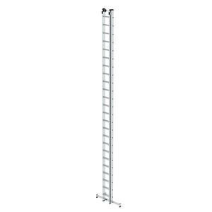 Günzburger Steigtechnik Sprossen-Schiebeleiter 2-teilig mit nivello®-Traverse 2x24 Sprossen