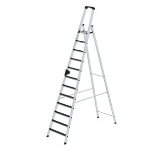 Günzburger Steigtechnik Stufen-Stehleiter einseitig begehbar mit clip-step R 13