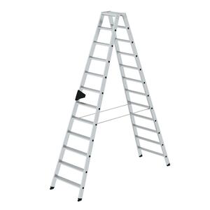 Günzburger Steigtechnik Stufen-Stehleiter beidseitig begehbar
