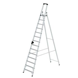 Günzburger Steigtechnik Stufen-Stehleiter einseitig begehbar