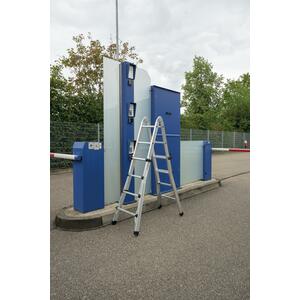 Günzburger Steigtechnik Teleskopleiter 4-teilig ohne Traverse