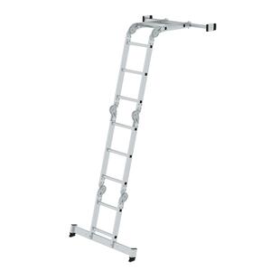 Günzburger Steigtechnik Vielzweckleiter 4-teilig mit nivello®-Traverse