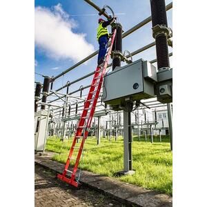 Krause Kunststoff-Schiebe-SeilzugLeiter 2x8 Sprossen