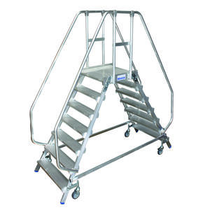 Krause STABILO PodestLeiter fahrbar, beidseitig begehbar