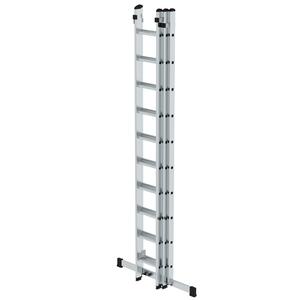 Günzburger Steigtechnik Sprossen-Schiebeleiter 3-teilig mit Standard-Traverse 3x10 Sprossen