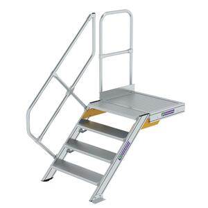 Günzburger Steigtechnik Treppe mit Plattform 45° Stufenbreite 800mm