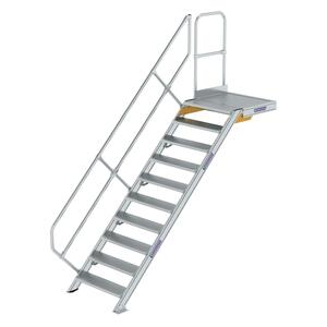 Günzburger Steigtechnik Treppe mit Plattform 45° Stufenbreite 800mm