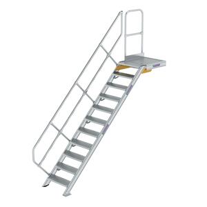 Günzburger Steigtechnik Treppe mit Plattform 45° Stufenbreite 600mm