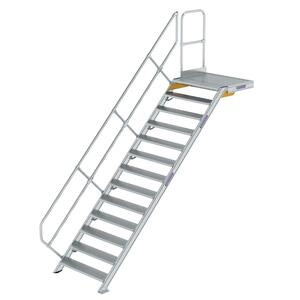 Günzburger Steigtechnik Treppe mit Plattform 45° Stufenbreite 1000mm