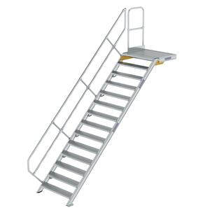 Günzburger Steigtechnik Treppe mit Plattform 45° Stufenbreite 1000mm