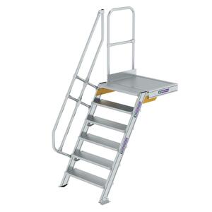 Günzburger Steigtechnik Treppe mit Plattform 60° Stufenbreite 800mm