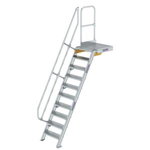 Günzburger Steigtechnik Treppe mit Plattform 60° Stufenbreite 600mm