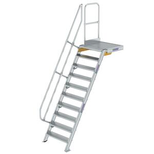 Günzburger Steigtechnik Treppe mit Plattform 60° Stufenbreite 800mm