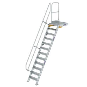 Günzburger Steigtechnik Treppe mit Plattform 60° Stufenbreite 600mm