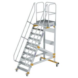 Günzburger Steigtechnik Plattformtreppe fahrbar 60° Stufenbreite 800mm
