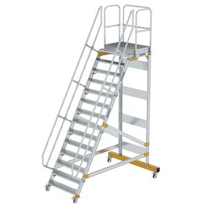 Günzburger Steigtechnik Plattformtreppe fahrbar 60° Stufenbreite 1000mm