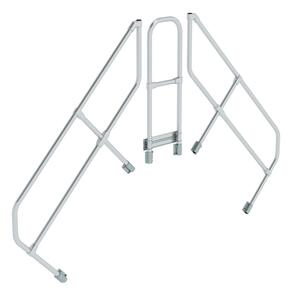 Günzburger Steigtechnik Überstieg 45° zweiter Handlauf