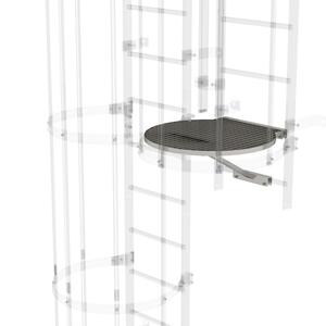 Günzburger Steigtechnik Umsteigeplattform zwischen Leiterzügen Ø 700 mm